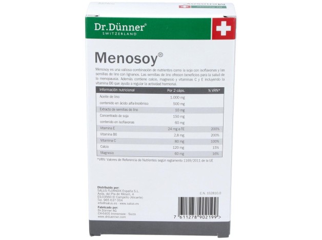 Salus Dr. Dunner Menosoy, 60 Cápsulas