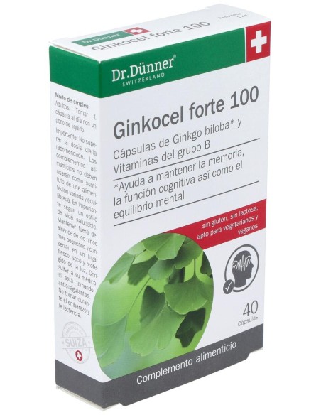 Dr. Dünner Ginkocel Forte 100 40Cáps.