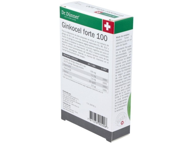 Dr. Dünner Ginkocel Forte 100 40Cáps.