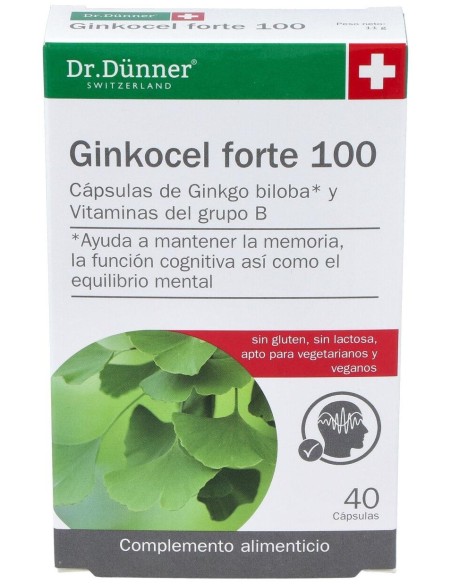 Dr. Dünner Ginkocel Forte 100 40Cáps.