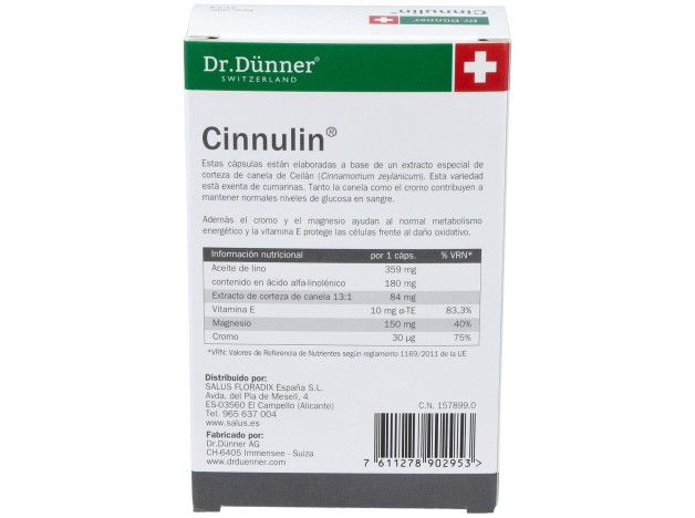 Salus Dr. Dunner Cinnulin, 40 Cápsulas