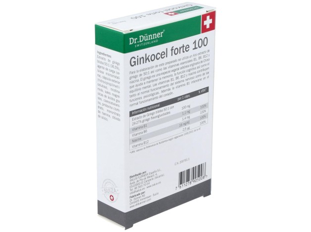 Dr. Dünner Ginkocel Forte 100 40Cáps.