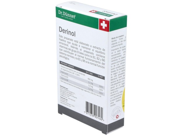 Derinol (Deprinol) (Hiperico) 40Cap. Dr.Dunner