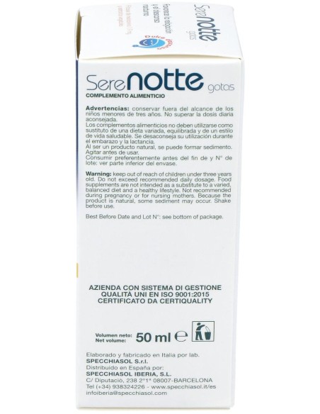 Melatonina 1,9Mg. (Serenotte) 50Ml.