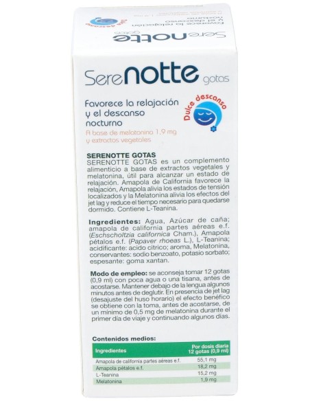 Melatonina 1,9Mg. (Serenotte) 50Ml.