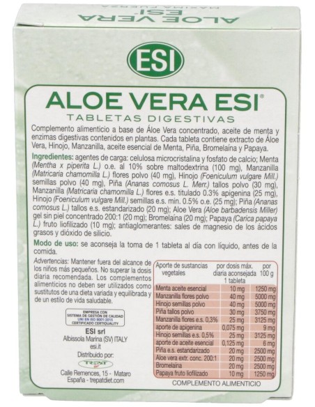 Aloe Vera Digestivo (Caja Blanca) 30Comp.