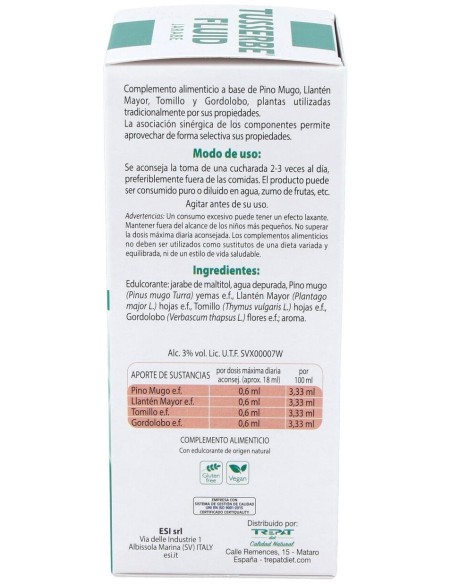 Tusserbe 2 Fluid Jarabe 180Ml.