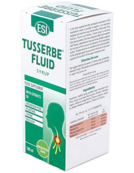 Tusserbe 2 Fluid Jarabe 180Ml.