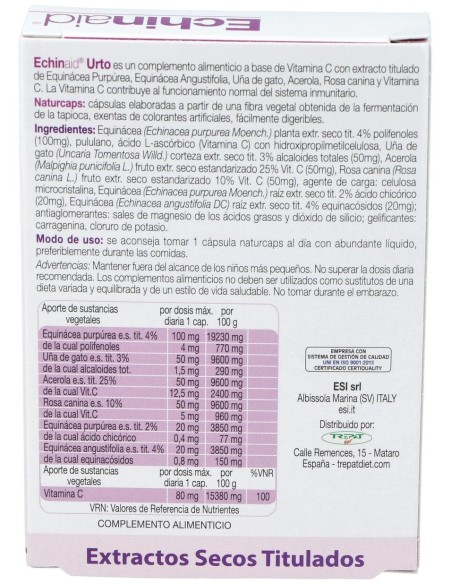 Esi Trepat Diet Echinaid Urto 30Cáps