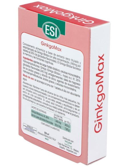 Esi Ginkgomax 30 Tabletas
