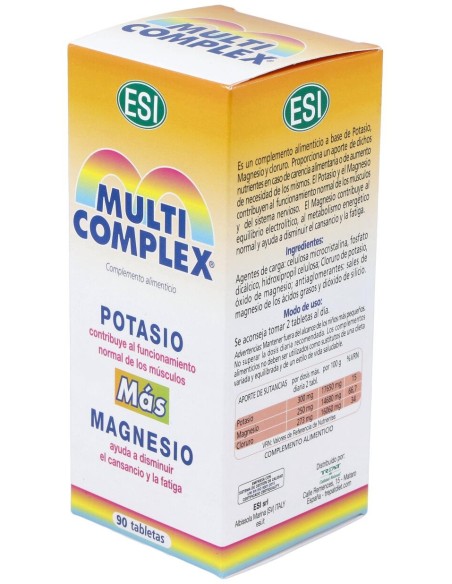 Multicomplex Potasio-Magnesio 90Comp.