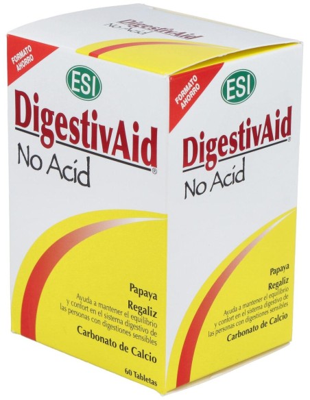Esi Digestivaid No Acid 60 Tabletas