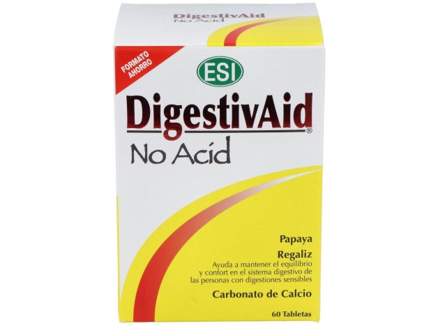 Esi Digestivaid No Acid 60 Tabletas