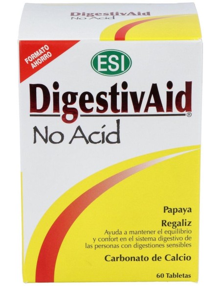 Esi Digestivaid No Acid 60 Tabletas