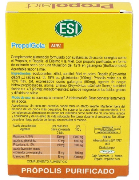 Propolaid Propolgola Sabor Miel 30Comp.