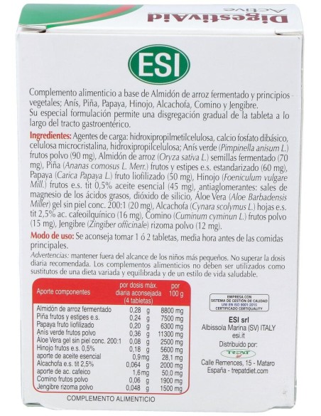 Esi Digestivaid Active 45 Tabletas