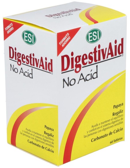 Esi Digestivaid No Acid 60 Tabletas