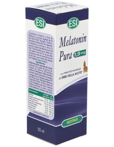Esi Melatonina Pura Enerbe Note 1,9Mg Gotas 50Ml