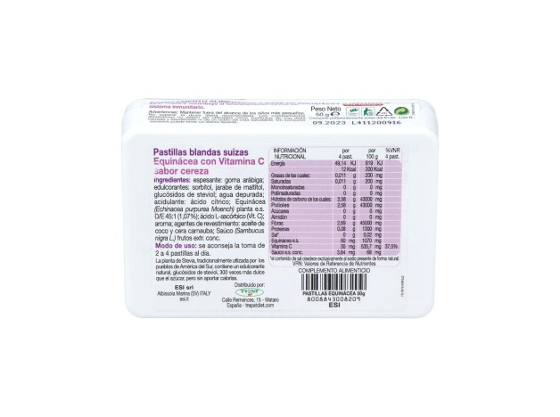 Echinaid Pastillas Blandas Suizas Equinácea 50G