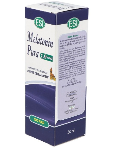 Esi Melatonina Pura Enerbe Note 1,9Mg Gotas 50Ml