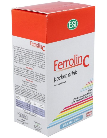 Esi Trepat Diet Ferrolin C Pocket Drink 24 Sobres