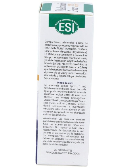 Esi Melatonin Pura Con Erbe Della Notte Gotas 1Mg 50Ml