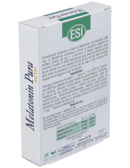 Melatonin Pura Activ 1Mg. 30Cap.