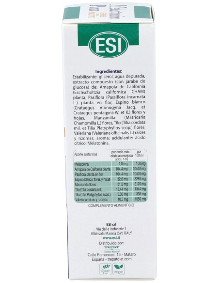 Esi Melatonin Pura Con Erbe Della Notte Gotas 1Mg 50Ml