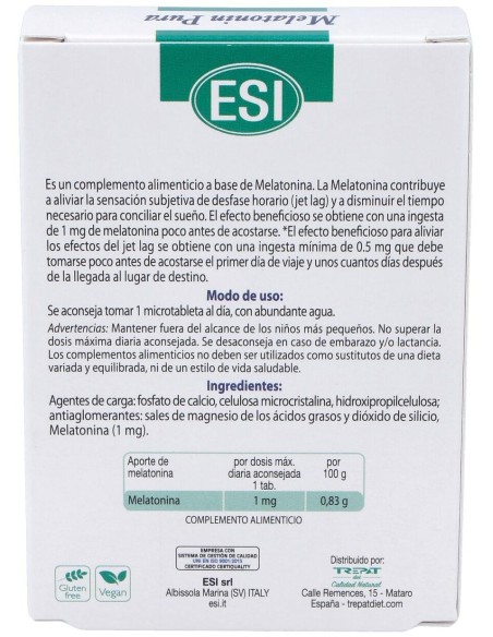 Melatonin Pura 1Mg. 60Microtabletas