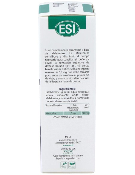 Melatonin Pura 1Mg Sin Erbe Della Notte 50Ml.