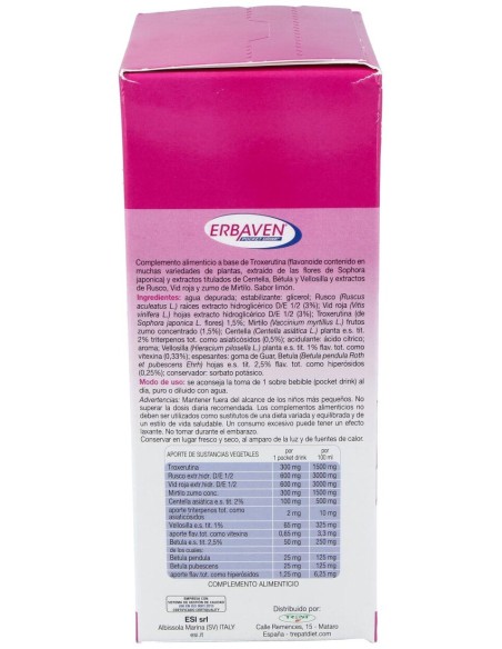 Erbaven Pocket Drink 16 Sobres