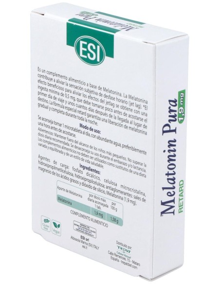 Melatonin Retard Pura 1,9Mg. 60Microtabletas