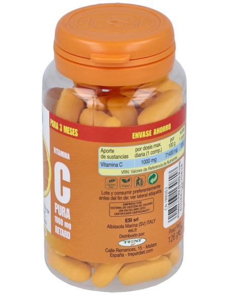 Esi Vitamina C Pura Retard 1000Mg 90Comp