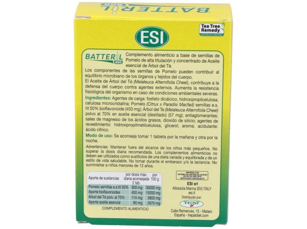 Esi Batteril 900 Árbol Del Té 30Comp.