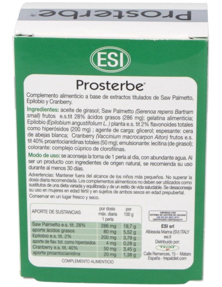 Esi Prosterbe 30 Perlas