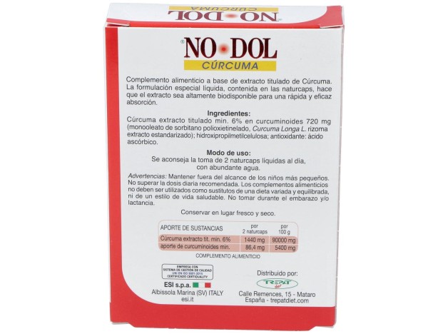 Esi No Dol Curcuma 10 Capsulas