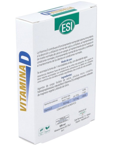 Esi Vitamina D 30 Tabletas