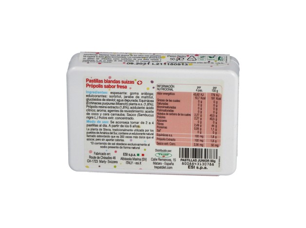 Propolaid Junior Pastilla Blanda Fresa 50 G
