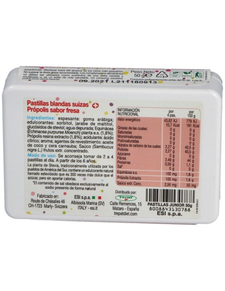 Propolaid Junior Pastilla Blanda Fresa 50 G