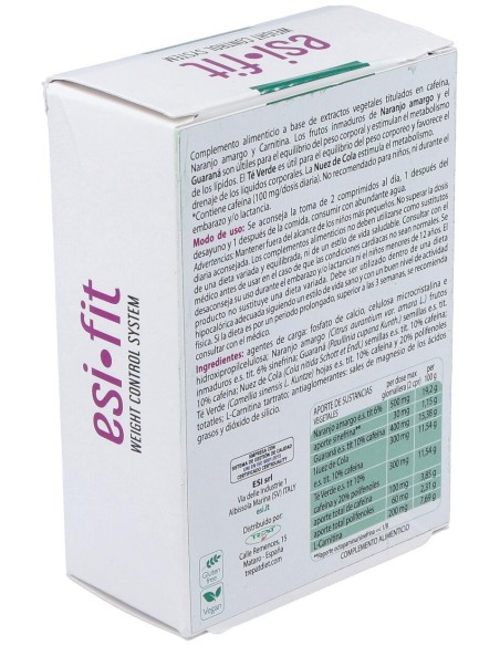 Esi Fit Activa El Metabolismo Con Cafeína 40Comp