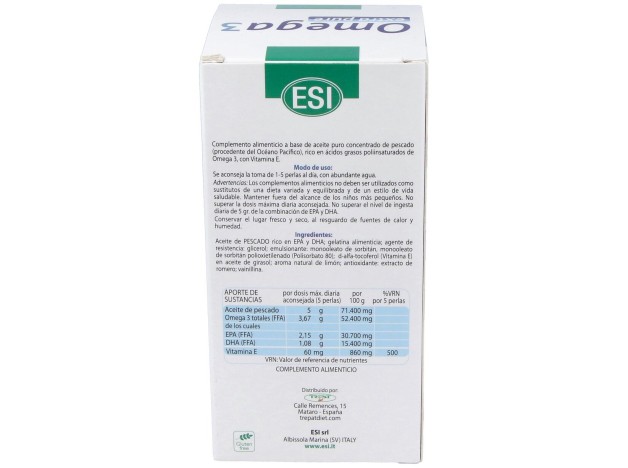 Esi Omega 3 Extra Pure 120 Perlas