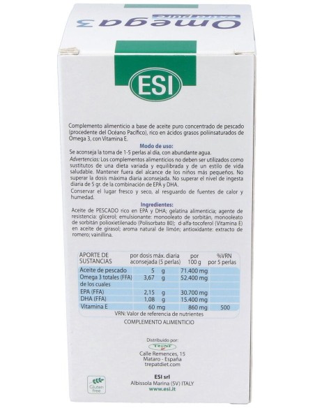 Esi Omega 3 Extra Pure 120 Perlas