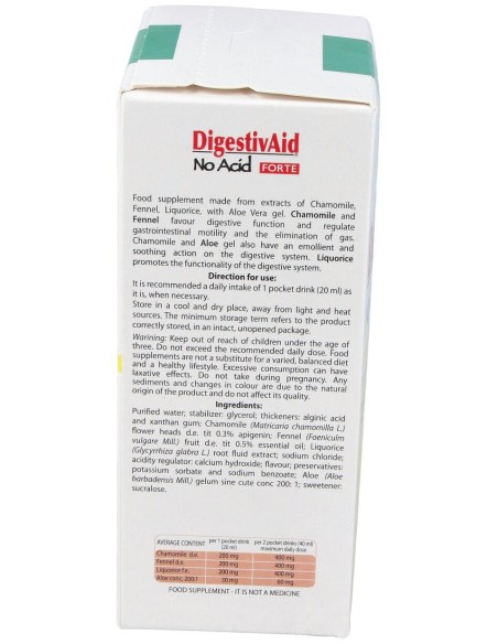 Digestivaid No Acid Forte Pocket Drink 16Sbrs.