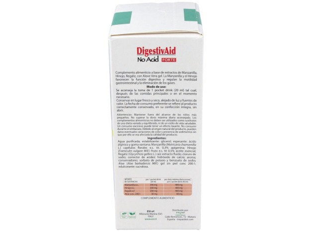 Digestivaid No Acid Forte Pocket Drink 16Sbrs.