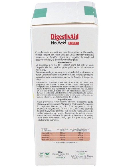 Digestivaid No Acid Forte Pocket Drink 16Sbrs.