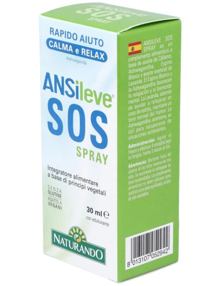 Ansileve Sos Spray 30Ml. Sg Vegan