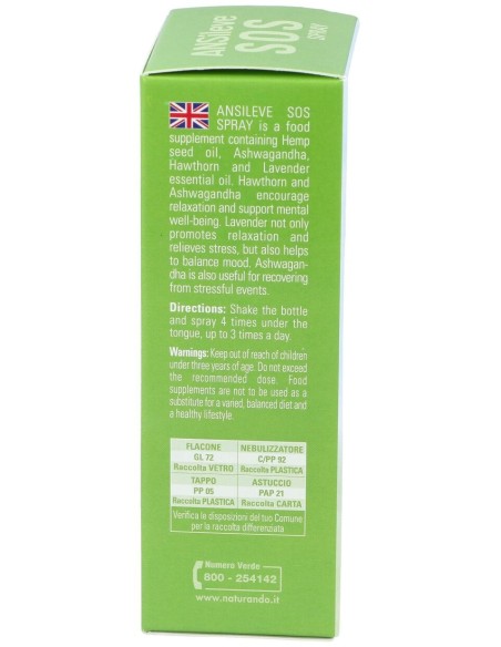 Ansileve Sos Spray 30Ml. Sg Vegan