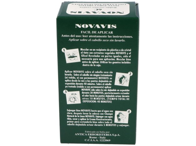 Tinte Novavis 6C Rubio Oscuro Ceniza 120Ml.