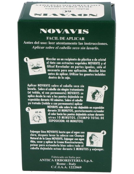 Tinte Novavis 6C Rubio Oscuro Ceniza 120Ml.