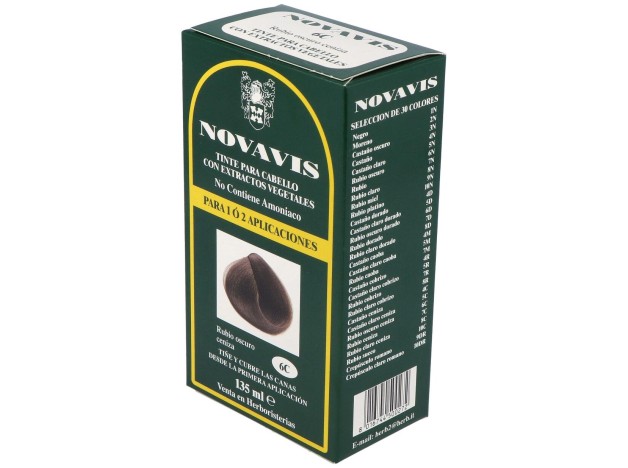Tinte Novavis 6C Rubio Oscuro Ceniza 120Ml.